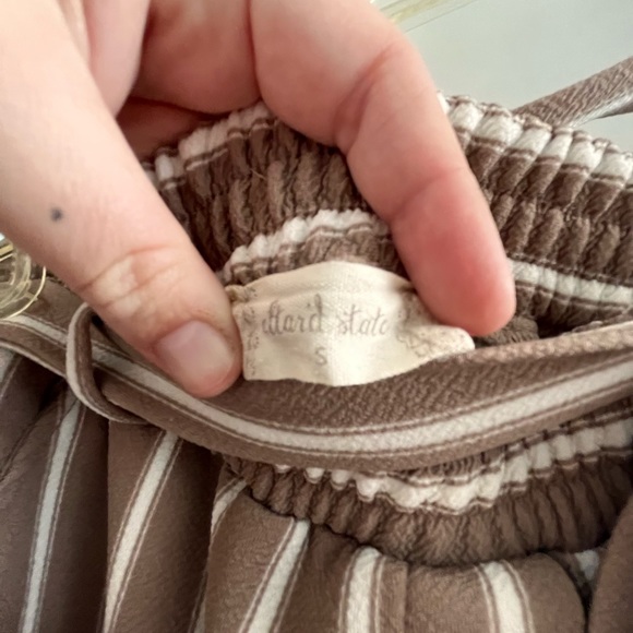 Altar’d State Striped Stretch Waist Pants - Picture 4 of 4